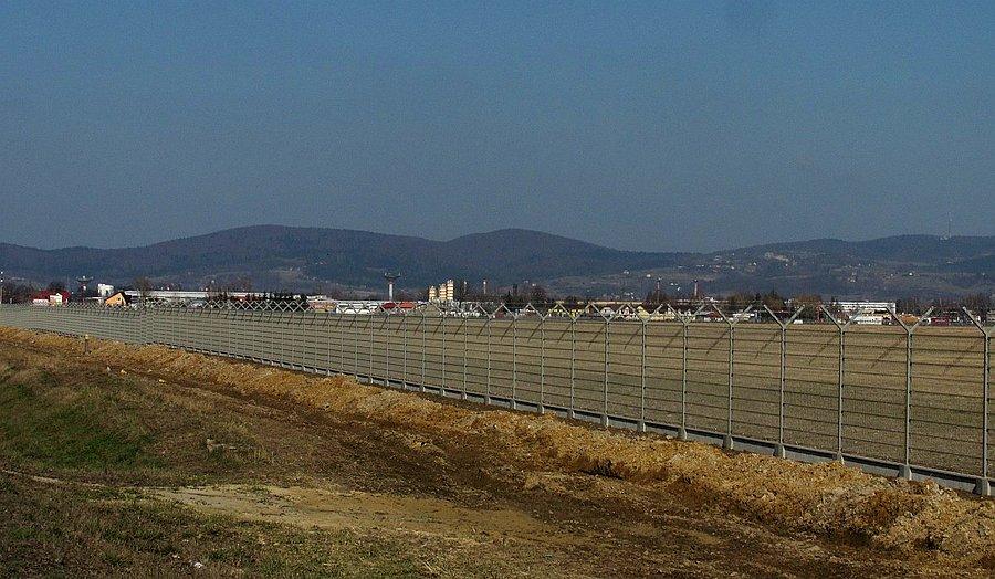 Krosno zza parkanu lotniska