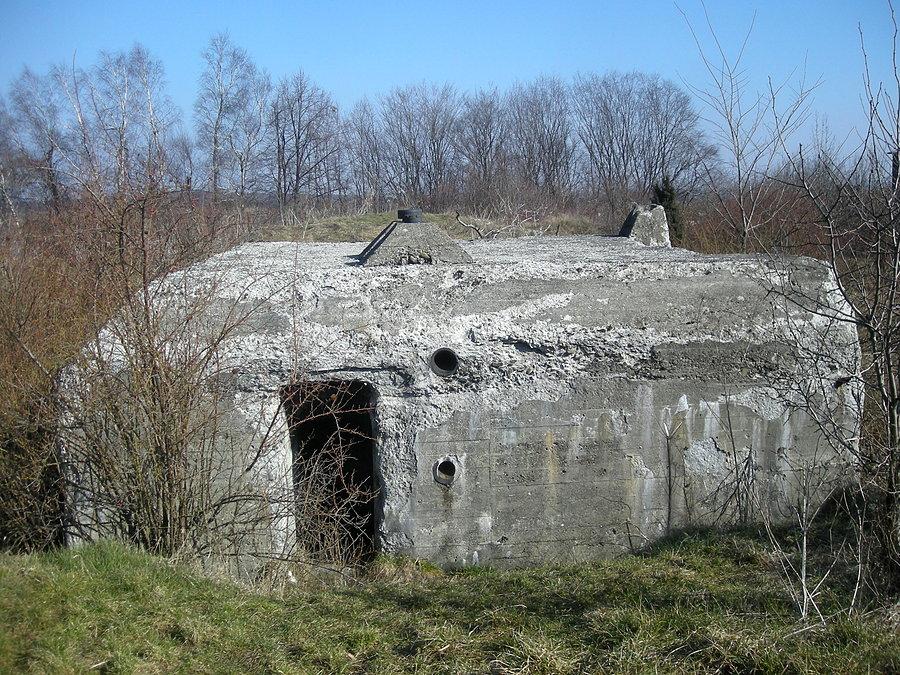 Schron bierny dla 6 żołnierzy - Regelbau 668 pod górą Suchy Połeć w Podzamczu
