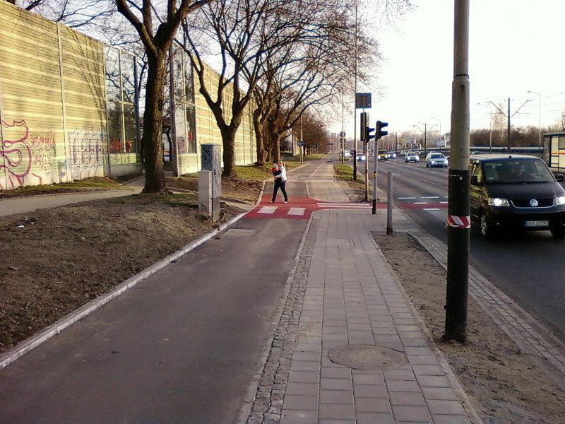 Zmodernizowana rowerówka na Włókniarzy