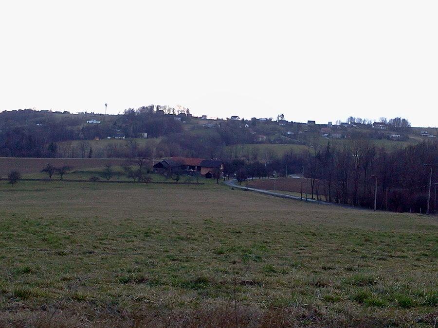 Widok na Koniaków (koło czeskiego Cieszyna), stamtąd na zjeździe 75,5 k/h