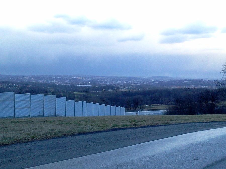 Widok z Żukowa na Cieszyn