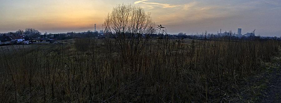 Zachód słońca nad Rudą Śląską