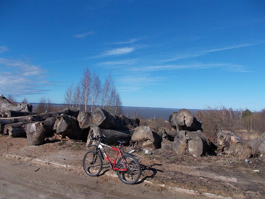 Widok z Suchacza na Zalew i Mierzeję