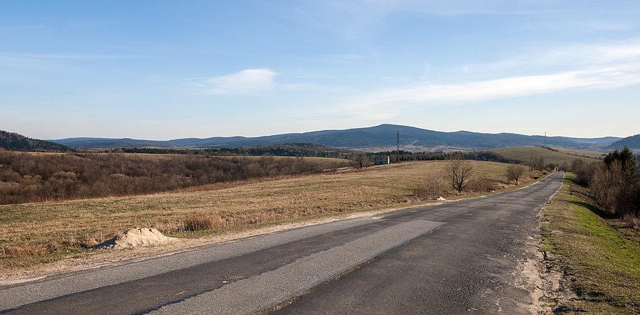 Widoki na Beskid Niski z najwyższego dzisiejszego punktu