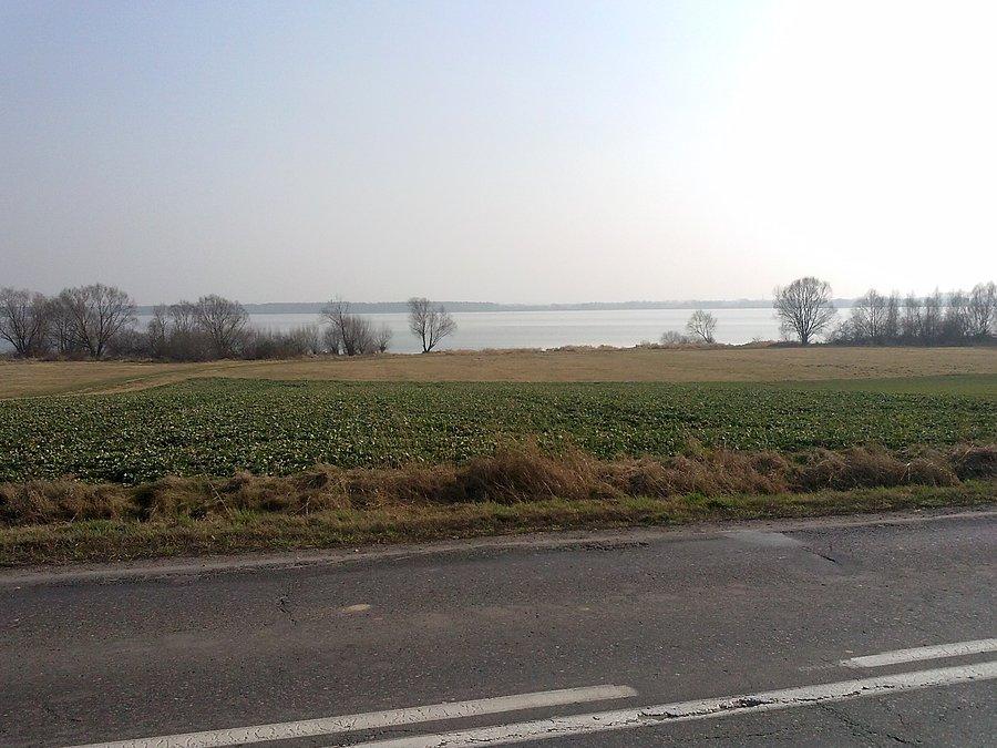 Droga nr 939 obok Zbiornika Goczałkowickiego