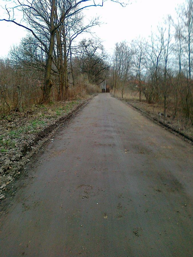 Dziś pojechałam prosto szutrową drogą