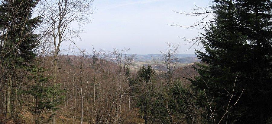 Widok z Barda w kierunku północnym