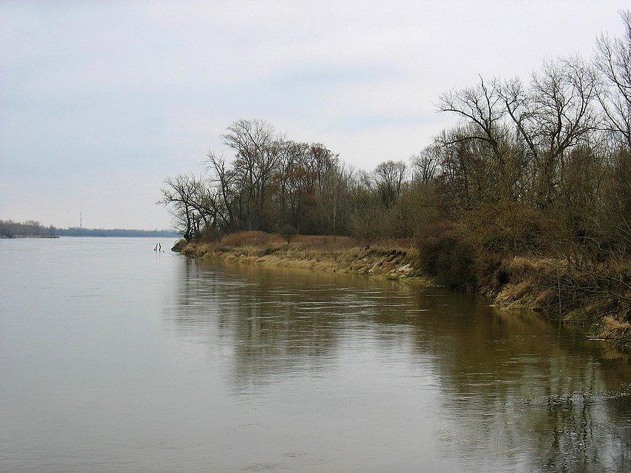Wisła przy ujściu Jeziorki
