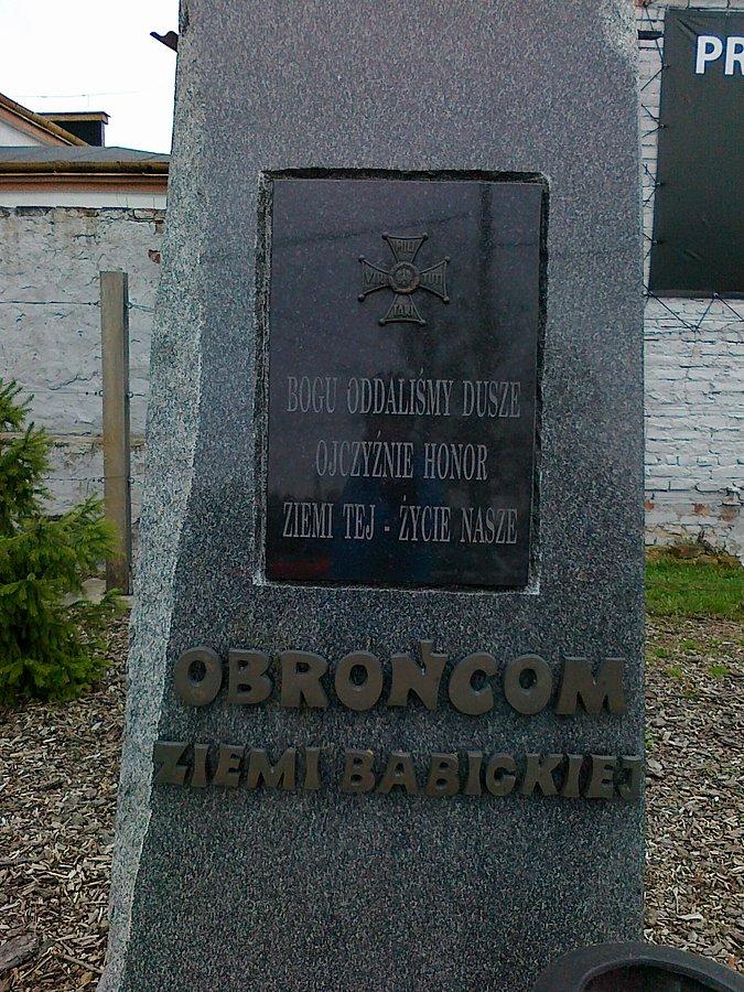 Obrońcom ziemi babickiej