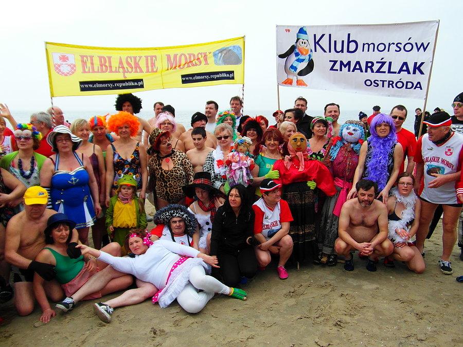 Morsy z Elbląga i Ostródy na plaży w Stegnie
