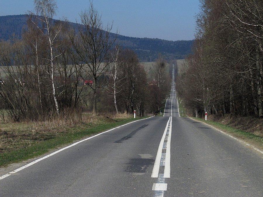 Z podjazdu widok w stronę Magury