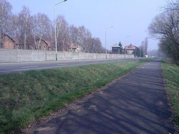 Ścieżka rowerowa przy obozie