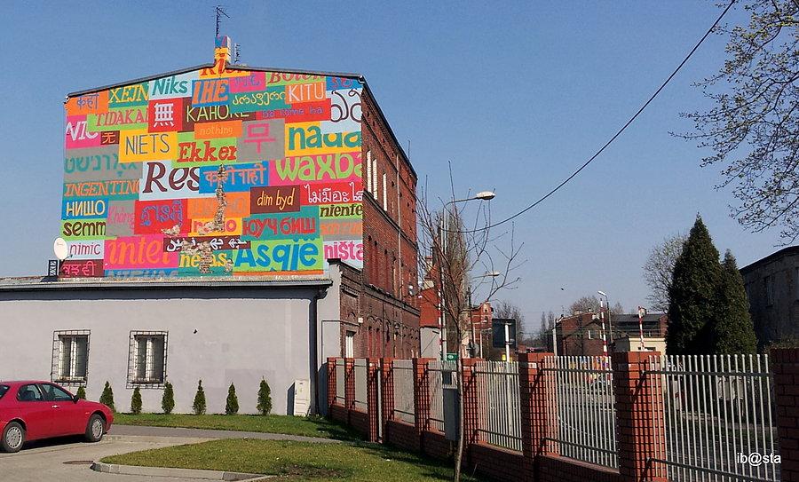 Katowice Street Art Festival 2014 - Filippo Minelli - pierwszy mural, festiwal w maju