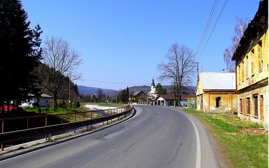 Holcovice. Fajna trasa cały czas między pagórkami