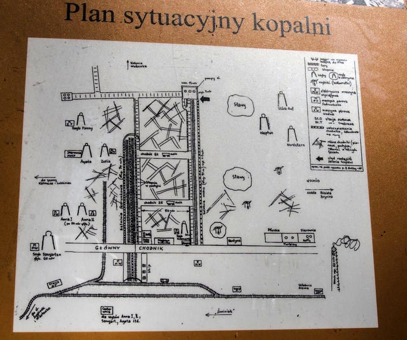 Plan sytuacyjny kopalni