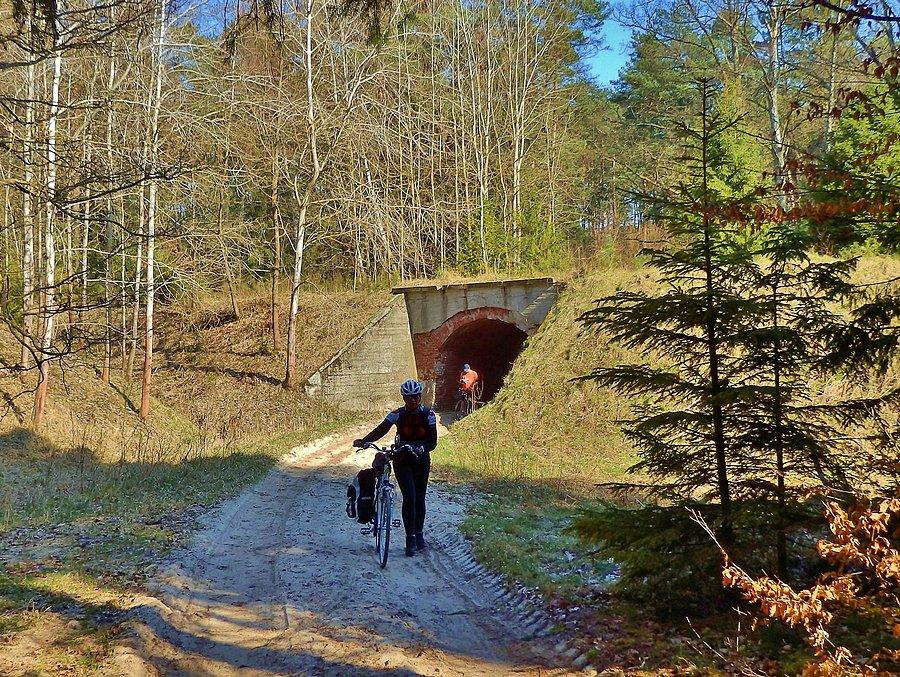 Pierwsza, wiosenna wycieczka rowerowa.Na trasie