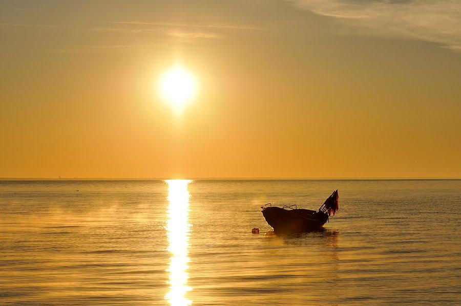Wschód nad Zatoką Pucką