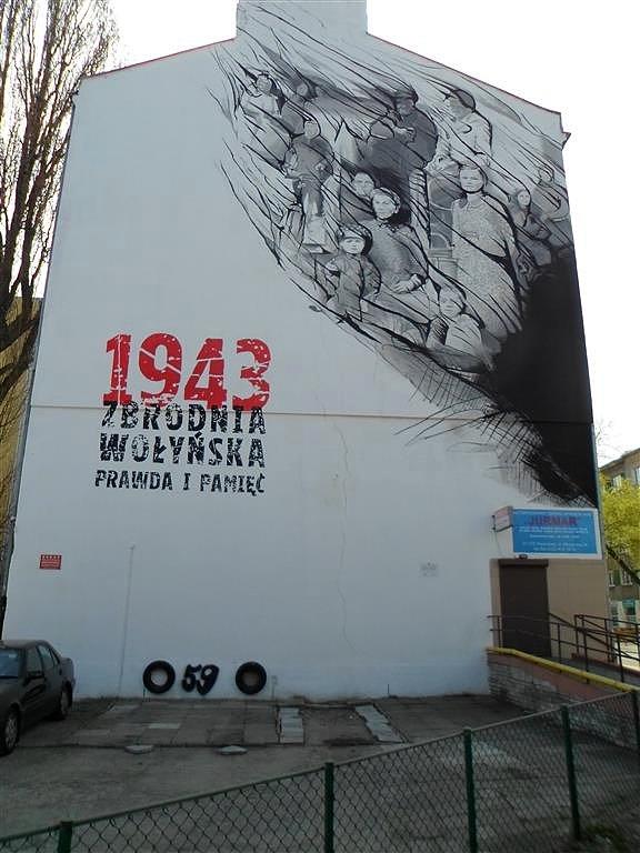 Mural historyczny na Młynarskiej