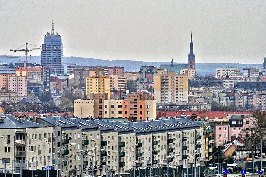 Szczecin. Widok z ulicy Duńskiej