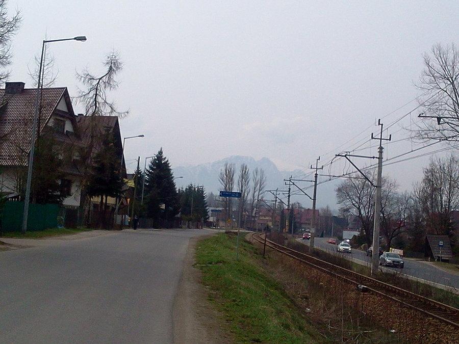 Widoczność dzisiaj nie najlepsza ale Giewont jest