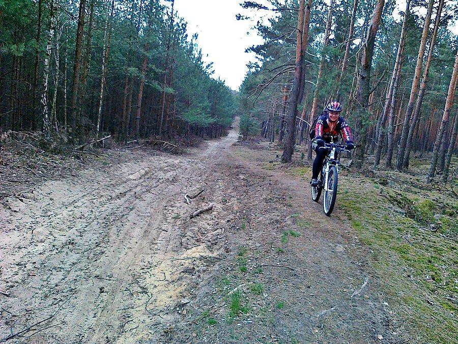 Jak widać znów piasek. Dziś było go sporo dosłownie wszędzie