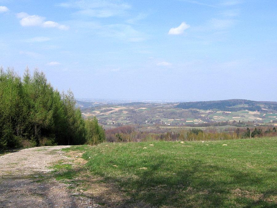 Kopalina, w oddali widać już Rzeszów