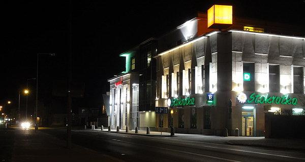 Biała Podlaska. CH Rywal od strony ulicy Narutowicza