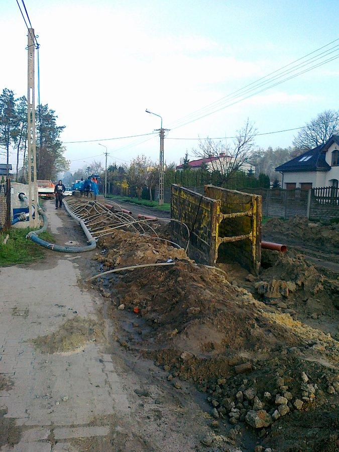 Przejazd przez Domaniew uznałam jako drogę w terenie