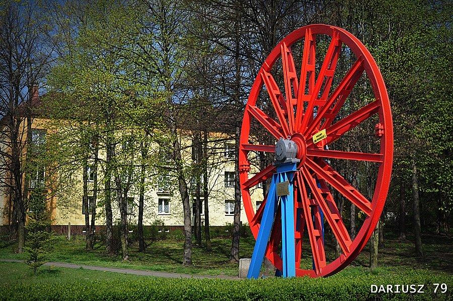 Wojkowice - Koło maszyny wyciągowej