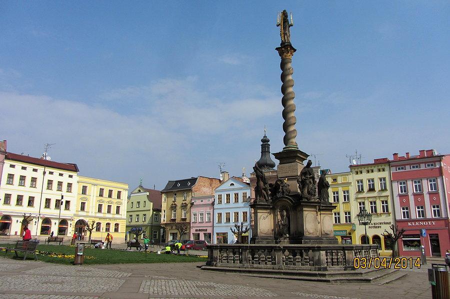 Broumoov Rynek Pokoju - kolumna Maryjna