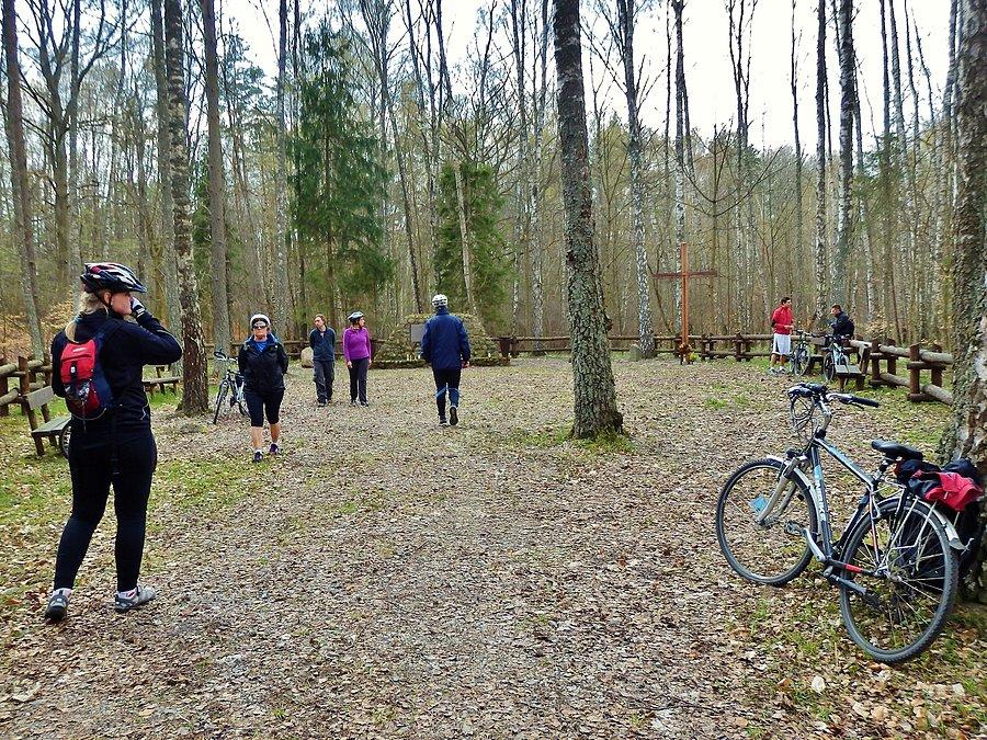 Na trasie wycieczki.Podobóz Stutthof w Granicznej Wsi (obecnie gmina Trąbki Wielkie)