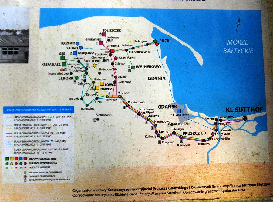 Mapa marszu śmierci