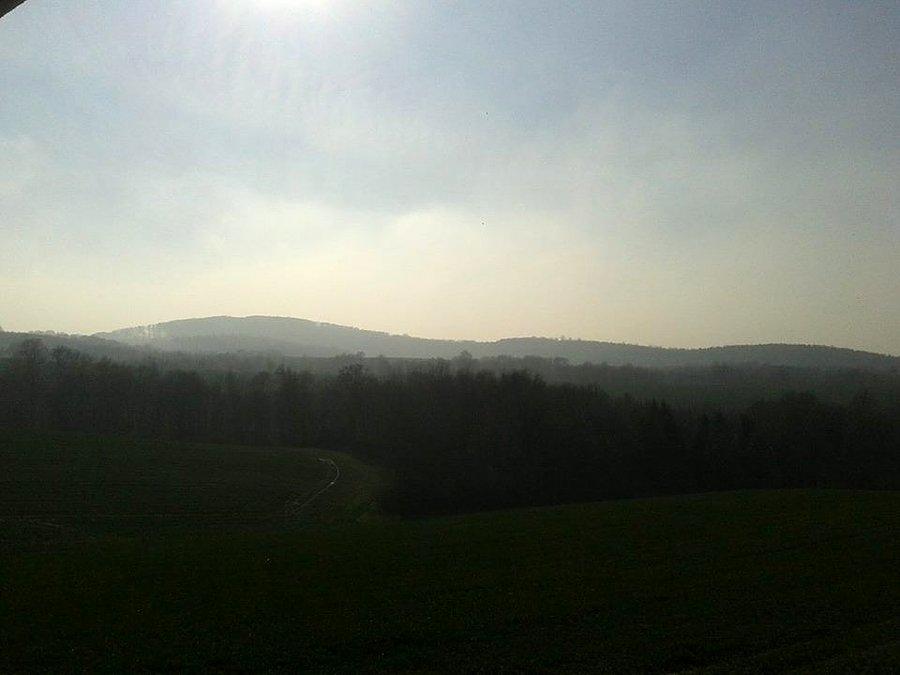 Widok z tej leśniczówki