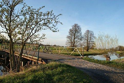 Nowo odkryty mostek na Wolbórce