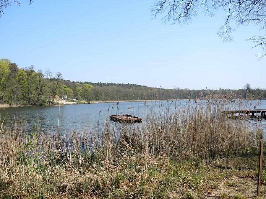 Widok na Jezioro Duże od strony Ośrodka PORTUS