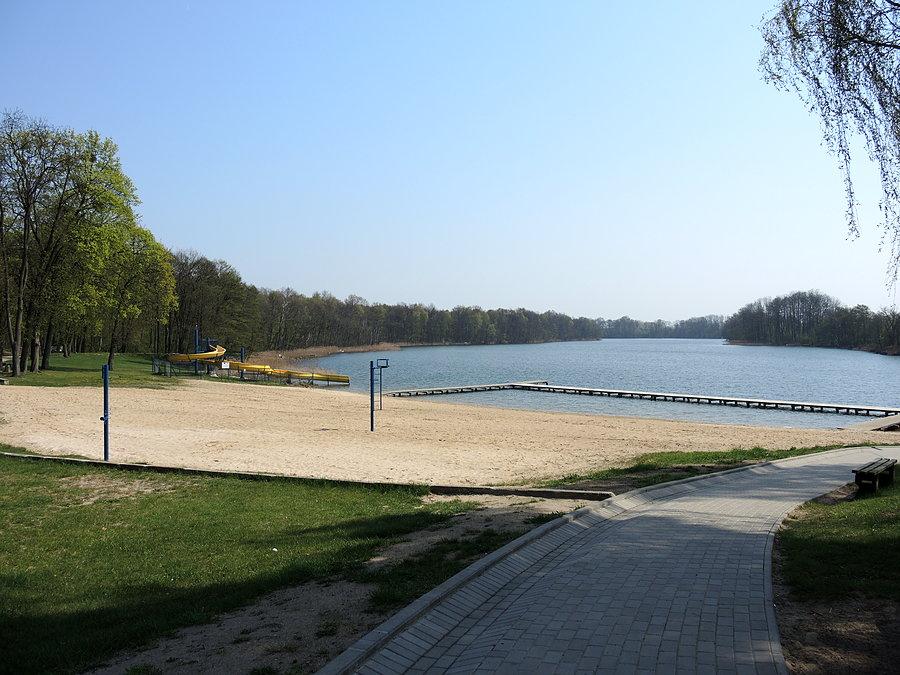 Widok na Jezioro Duże / plaża