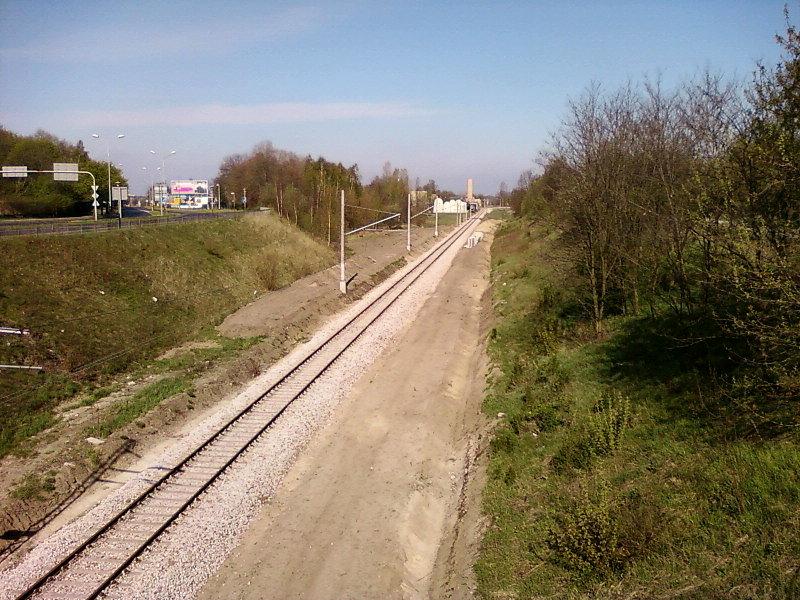 Modernizowana linia kolejowa