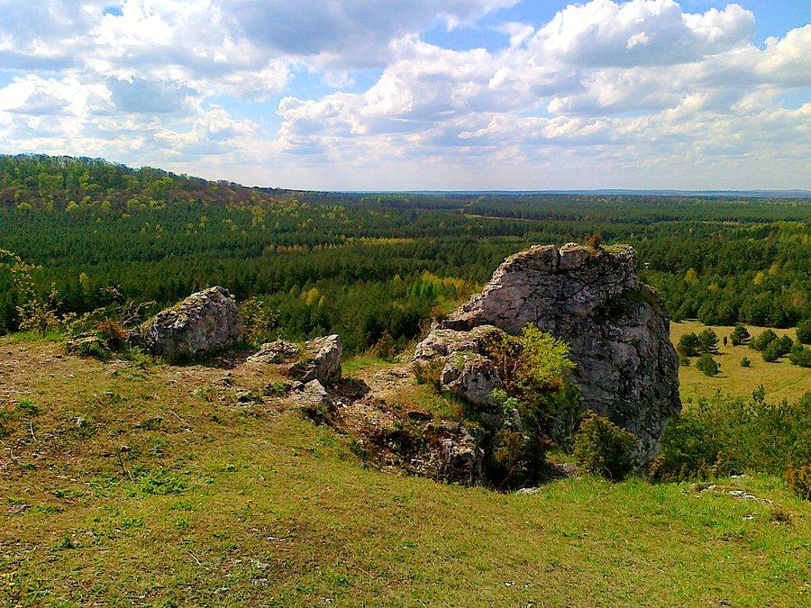 Widok z Biakła w kierunku południowo - wschodnim