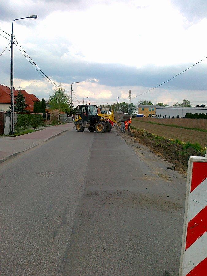 Remont drogi w Szeligach