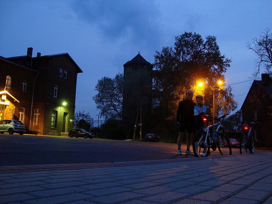 Mały postój w Kowalewie na regulacje siodełka