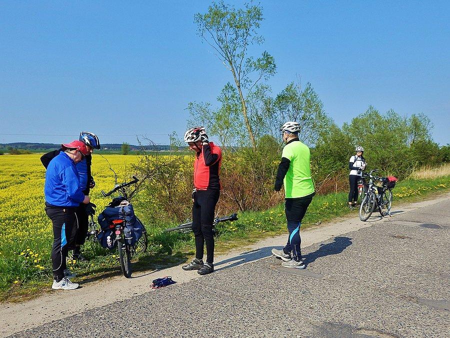 Na trasie wycieczki. Drugi kapeć i ostatni ;)