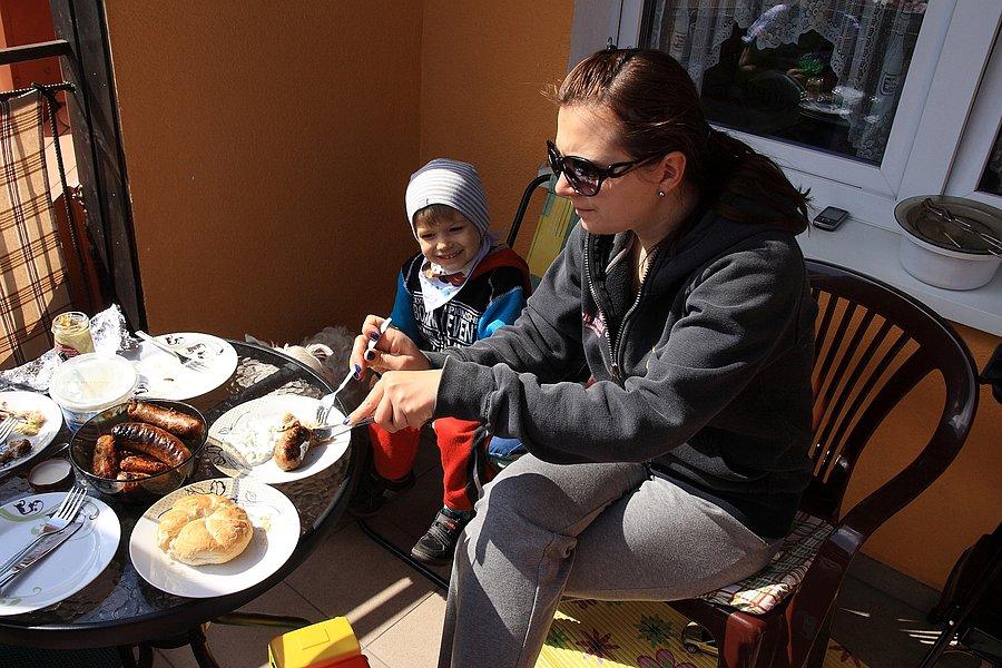 Grill na mecie wycieczki