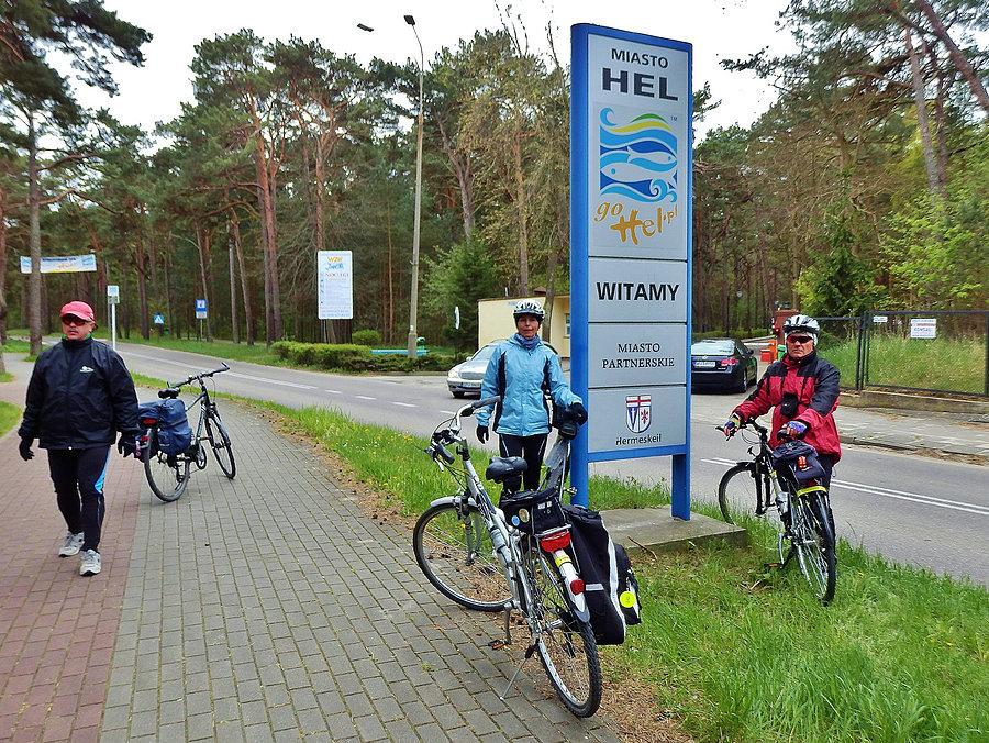 Na trasie wycieczki rowerowej -po Helu