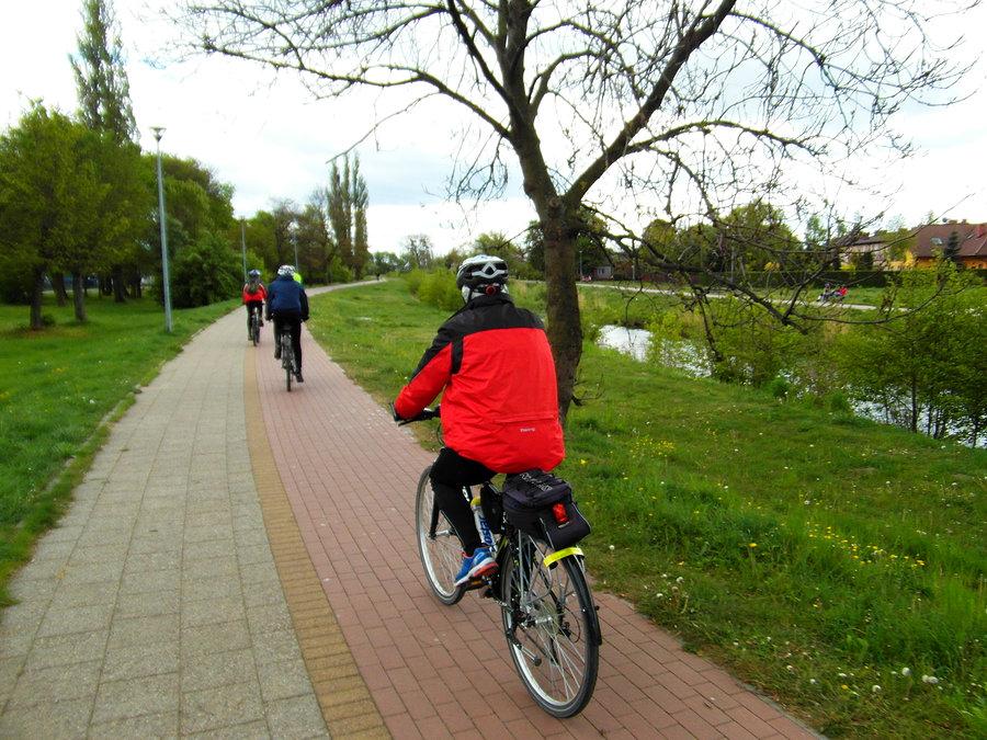Ścieżki rowerowe nad Radunią w Pruszczu Gdańskim