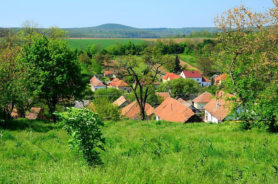 Węgierski krajobraz wiejski