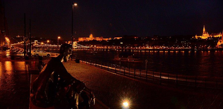 Nocny Dunaj w Budapeszcie