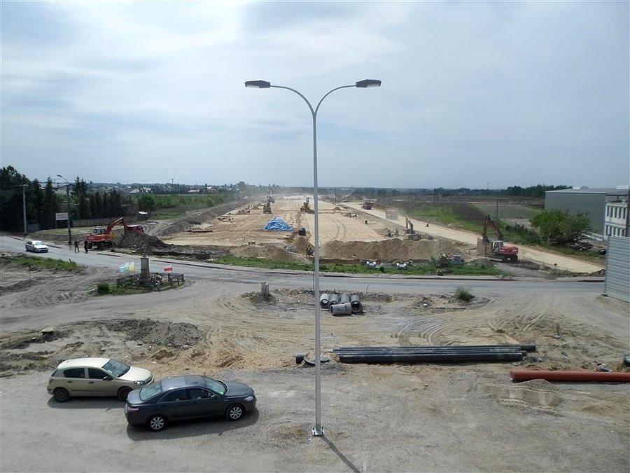 Widok z kładki na południe