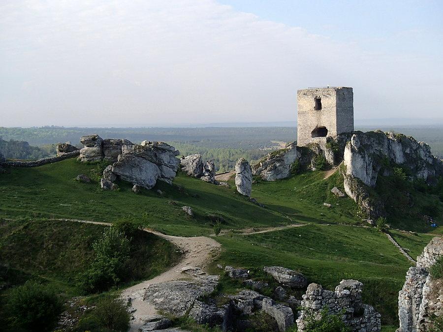 Widok z zamku w Olsztynie