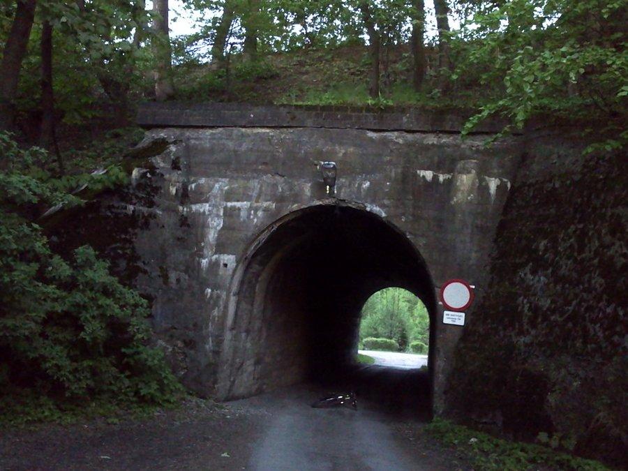 Tunel do jeziorka Ton