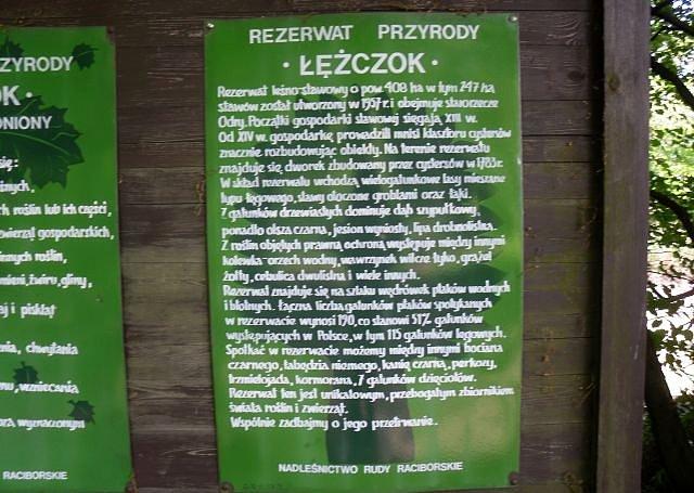 Rezerwat przyrody "Łężczok" - informacje